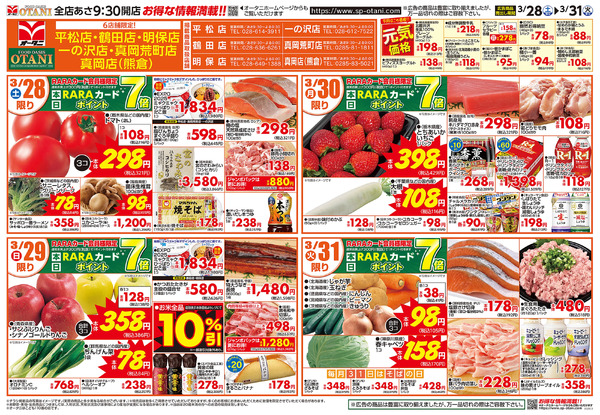 お得な日替わり4日間3月28日～3月31日-1