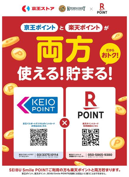 2026年2月17日〜3月31日まで京王ポイント楽天ポイント両方使える貯まる-1