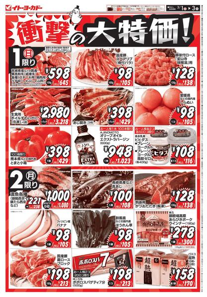 3/1(日)～3/3(火)　衝撃の大特価！-1