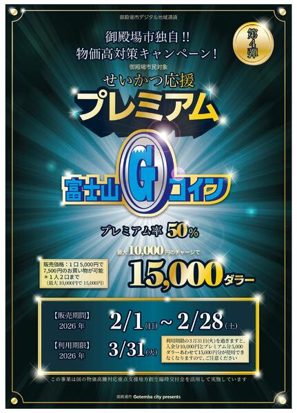 生活応援　富士山Gコイン-1