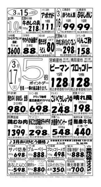 プロマート 3/15(日)～3/17(火)-1