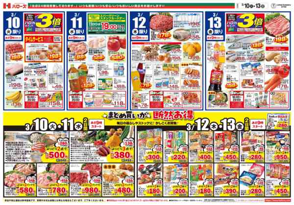 2026年3月10〜13日まで　3/10(火)～13(金)-2