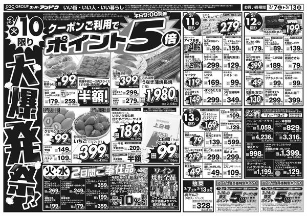 3/7号　最新折込チラシ3月6日 ～ 3月13日-2