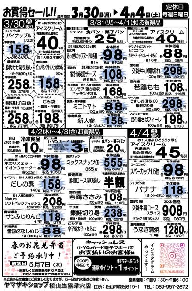 お買得セール！！2026/03/30（月）～2026/04/04（土）new-1
