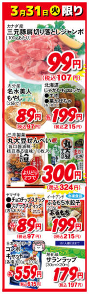 2026年3月31日限り3月31日の日替わり商品！！new-1