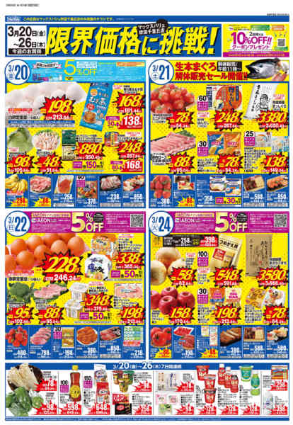 2026年3月20日〜4月2日まで限界価格に挑戦！　２週間のお買い得品-1