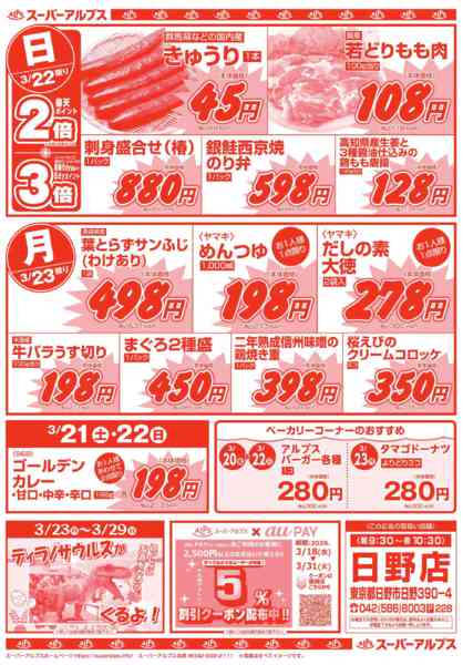 2026年3月19〜23日まで日野店限定！大特価セール！-2