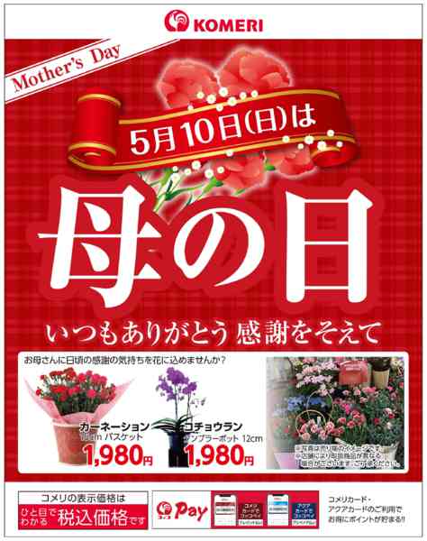 2026年4月25日〜5月10日まで〈5月10日(日)〉 母の日new-1
