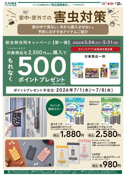 殺虫剤①(山間部)　表-1