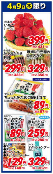 2026年4月9日限り4月9日の日替わり商品！！new-1