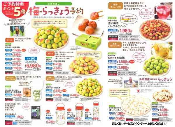 2026年4月27日〜5月31日までmamaの広場　梅・らっきょう予約！！-1