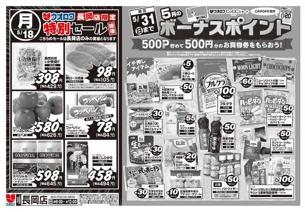 ウオロク 長岡店限定　特別セール/ボーナスポイント-2