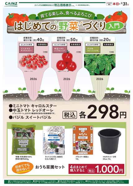 はじめての野菜づくり-1