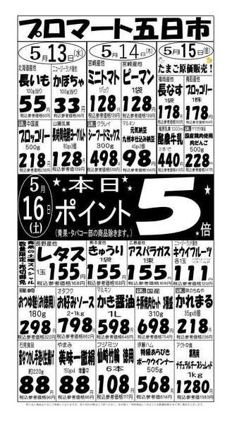 プロマート 5/13(水)～5/16(土)new-1