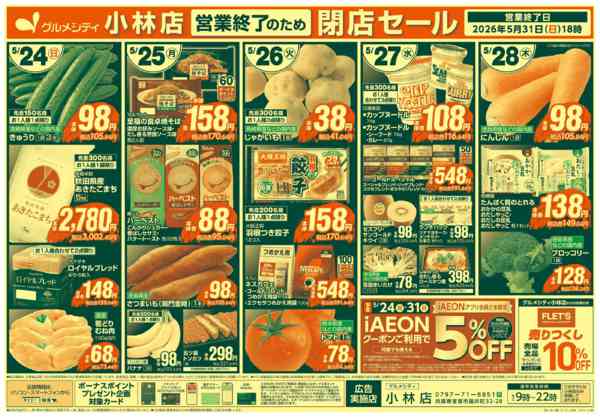 2026年5月21〜28日まで【小林店 営業終了のため閉店セール】-2