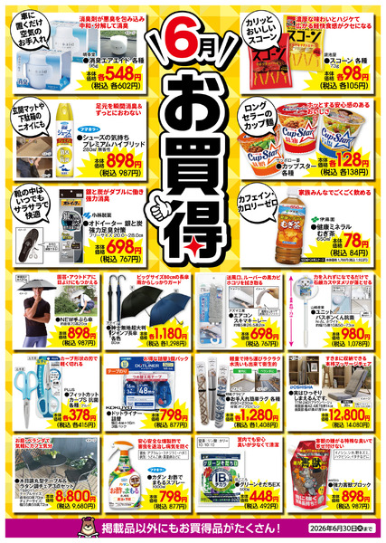 6月のお買得！6月1日(月)～6月30日(火)-1