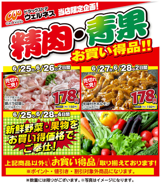 6/25~6/28 ウェルネス生鮮LINEチラシ-3・4・5・6・76月25日～6月28日new-1