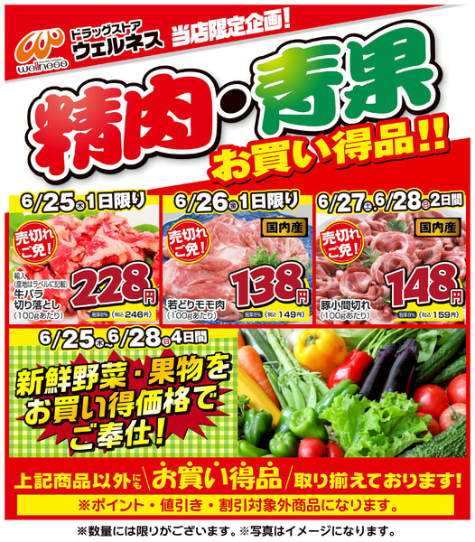 6/25~6/28 ウェルネス生鮮LINEチラシ-1・26月25日～6月28日new-1