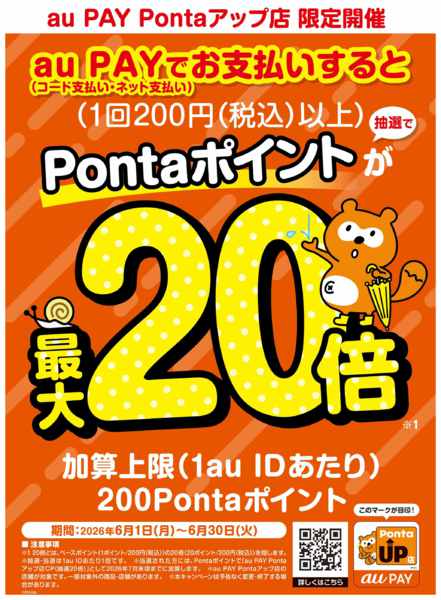 2026年6月1〜30日までPontaポイント最大20倍キャンペーンnew-1