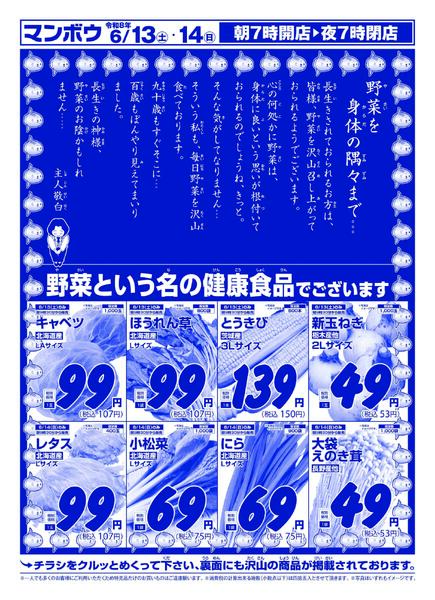 13日 土曜版　チラシ情報【表】new-1