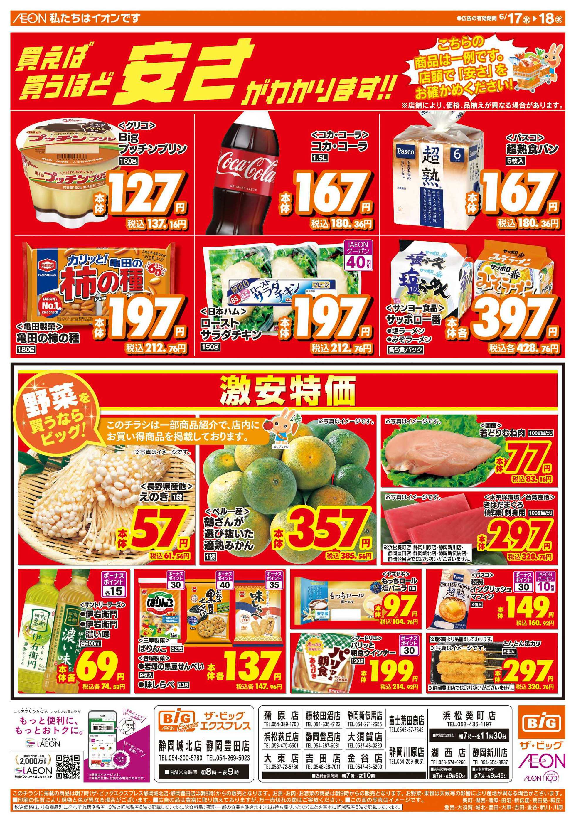 ザ・ビッグ蒲原店のチラシ｜最新の特売・セール情報【チラシガイド】
