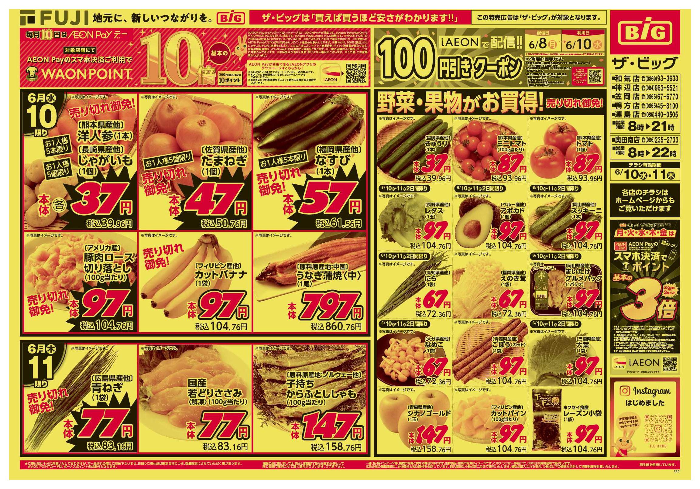 ザ・ビッグ連島店のチラシ｜最新の特売・セール情報【チラシガイド】