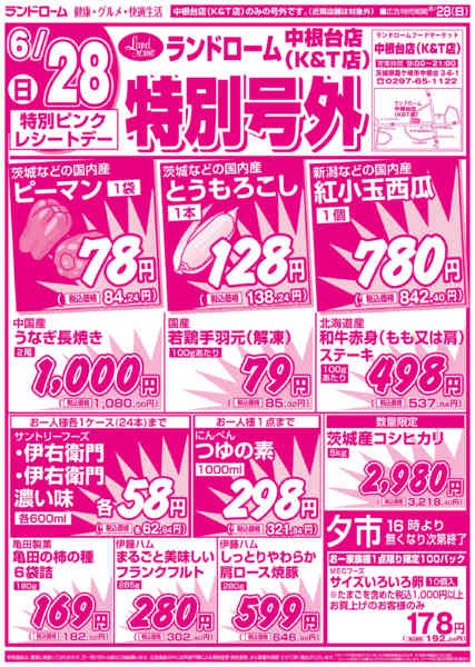 2026年6月28日限り中根台店特別号外セール！new-1