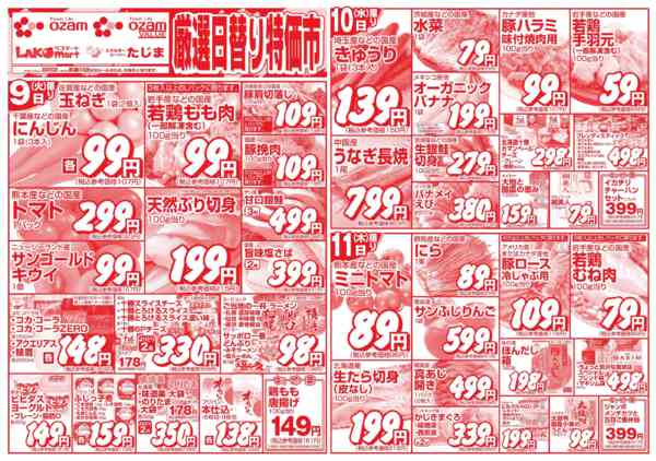 2026年6月9〜11日まで6/9号「厳選日替り特価市」-1