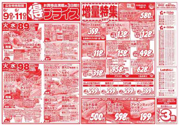 2026年6月9〜11日まで6/9号「得プライス」-1