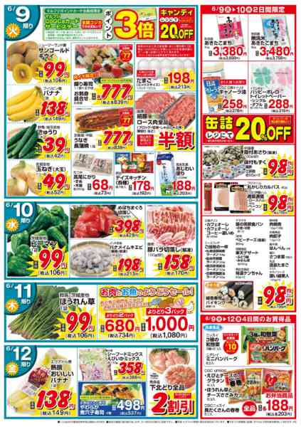 2026年6月9〜12日まで6/9～6/12　お肉お魚よりどりセール-1