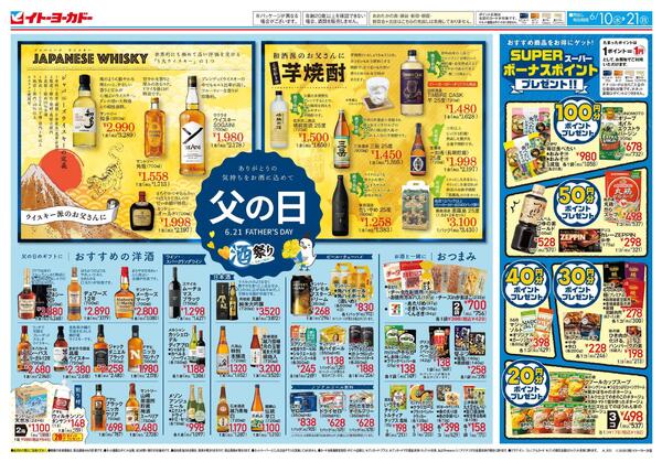 6/10(水)～6/21(日) ありがとうの気持ちをお酒に込めて父の日 ／  観戦応援キャンペーンnew-1