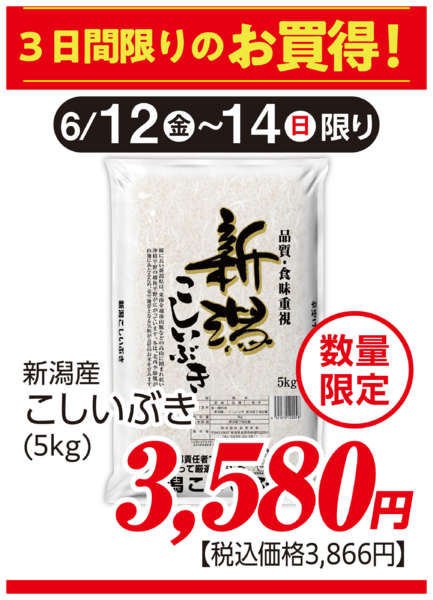 2026年6月12日〜14日まで三浦屋　６月お買い得セール⑤new-2