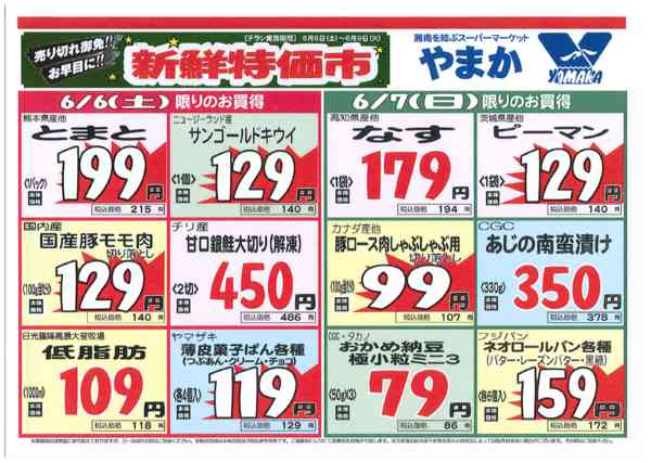 2026年6月5〜9日まで６/６～6/９号チラシ-1