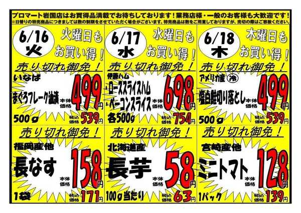 プロマート 6/15(月)～6/18(木)-2