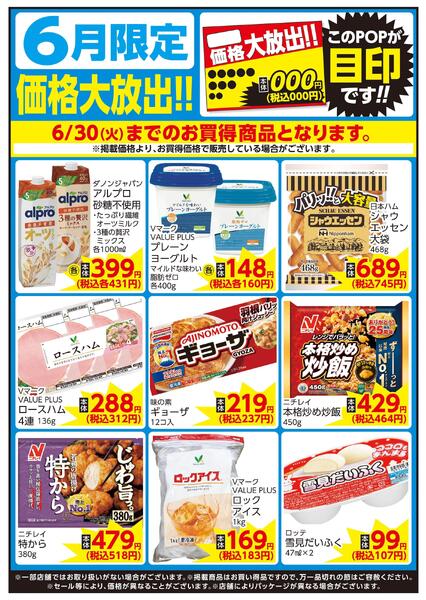 6/1～6/30 6月限定 価格大放出！！日配new-1