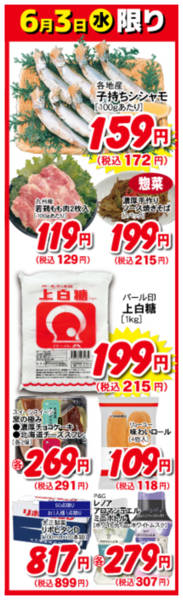 2026年6月3日限り6月3日の日替わり商品！！new-1