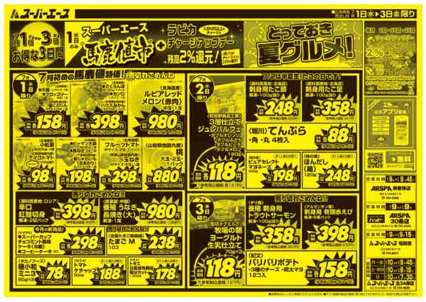 2026年7月1日〜3日まで馬鹿値市-1