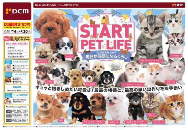 START PET LIFE はじめませんか？毎日が笑顔になるくらし（7月4日～7月20日）-1