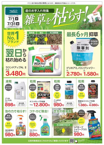 ７月度　雑草を枯らす！-1