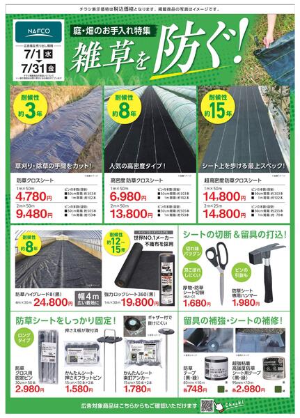 ７月度　雑草を防ぐ！-1