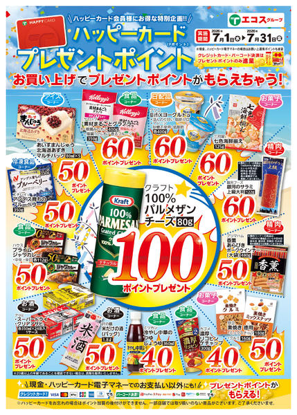 2026年7月1日〜31日まで７月ハッピーカード プレゼントポイント-1