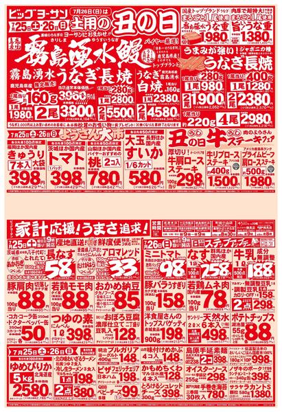 うまい鰻はビッグヨーサンにおまかせ！土用の丑の日！new-1