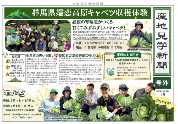 「コープの産直 嬬恋高原キャベツ」職員収穫体験レポート-1