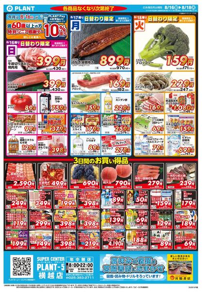 【今週のチラシ】3日間のお買い得-1