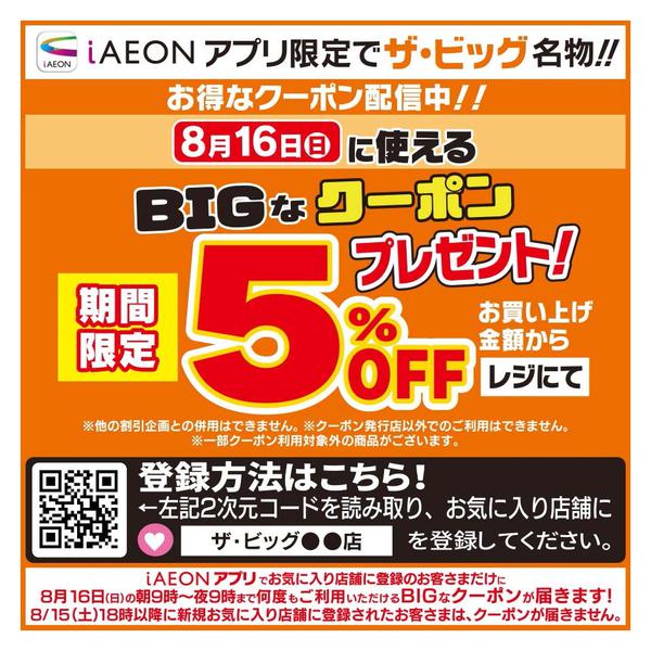 2026年8月16日限りBIGなクーポン配信中new-1