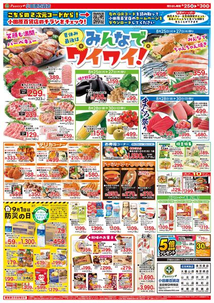 【全店舗共通チラシ】 8/25（火）～ 8/30（日）夏休みの最後はみんなでワイワイ! 8/29（土）限り　肉のﾋﾞｯｸﾞｾｰﾙ-1