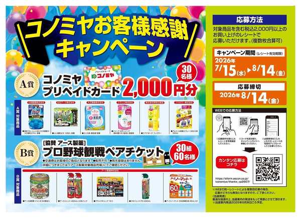 コノミヤ コノミヤお客様感謝キャンペーン-1