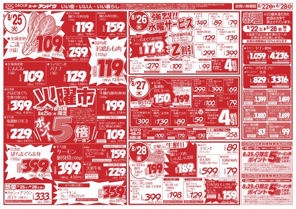 8/22号　最新折込チラシ8月21日 ～ 8月28日-2