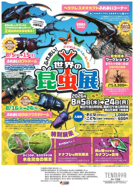 ふれあい！世界の昆虫展【岡山天満屋】-1