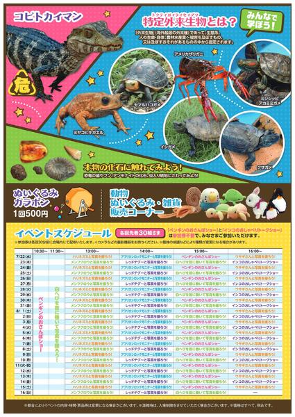 夏休みふれあい動物園【福山天満屋】-2